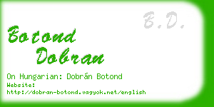 botond dobran business card