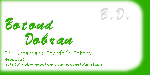 botond dobran business card